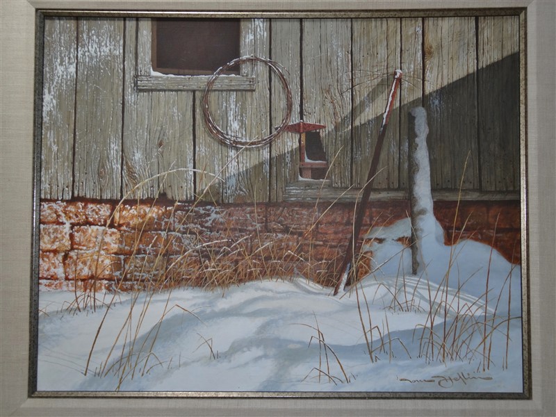 Tom Heflin Original Painting Tuesday Nov. 15 1972 "Old Barn" Rockford